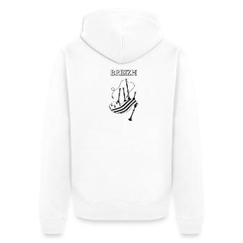 BREIZH - Veste à capuche bio Premium Unisexe - blanc - Dos - Thijin (182cm)