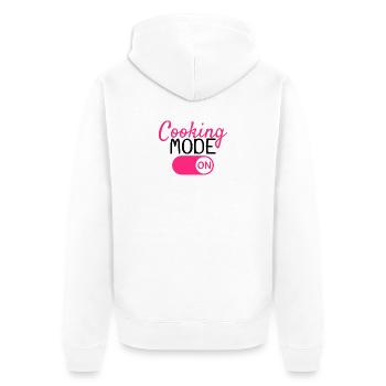 Cooking Cook - Unisex Premium Organic Zip Hoodie - white - Back - Thijin (182cm)