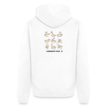 LABRADOR YOGA BEIGE - Veste à capuche bio Premium Unisexe - blanc - Dos - Thijin (182cm)