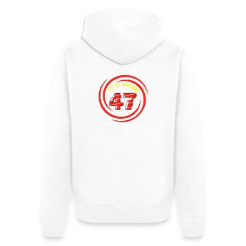 Lot et garonne - Veste à capuche bio Premium Unisexe - blanc - Dos - Thijin (182cm)