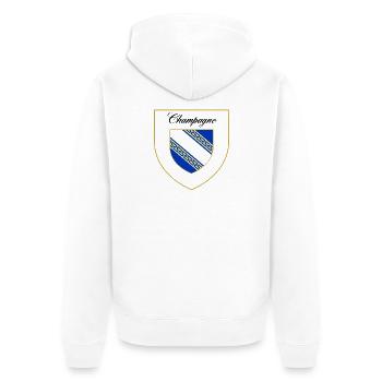 blockedTitle - Veste à capuche bio Premium Unisexe - blanc - Dos - Thijin (182cm)