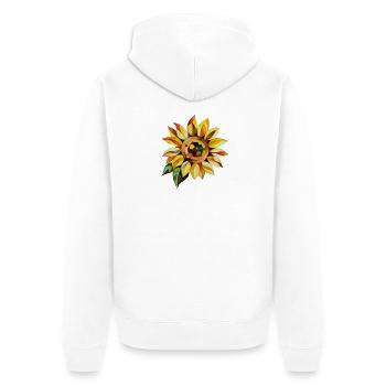 Tournesol - Veste à capuche bio Premium Unisexe - blanc - Dos - Thijin (182cm)