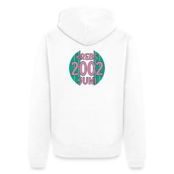 Sternzeichen Krebs Geburtstag Juni 2002 - Unisex Premium Bio Zip Hoodie - Weiß - Hinten - Thijin (182cm)