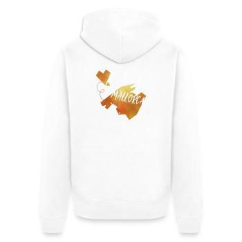Majorque - Veste à capuche bio Premium Unisexe - blanc - Dos - Thijin (182cm)