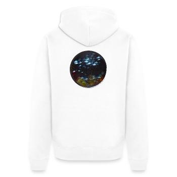 fascinating underwater world at night - Unisex Premium Organic Zip Hoodie - white - Back - Thijin (182cm)