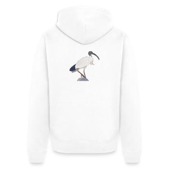 Ibis Bin Bird - Veste à capuche bio Premium Unisexe - blanc - Dos - Thijin (182cm)
