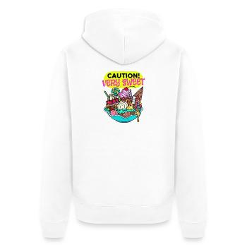 Cupcake Dessert Déclaration Snacking Bonbons - Veste à capuche bio Premium Unisexe - blanc - Dos - Thijin (182cm)
