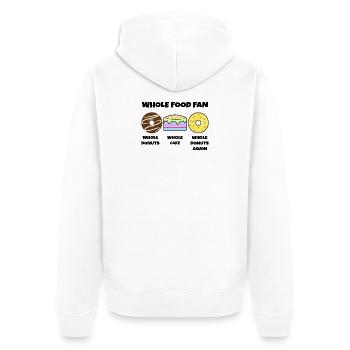 Donut Statement Bonbons Gâteau Dessert - Veste à capuche bio Premium Unisexe - blanc - Dos - Thijin (182cm)