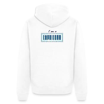 Aberglaube Astrologie Steinbock Tierkreis Spruch - Unisex Premium Bio Zip Hoodie - Weiß - Hinten - Thijin (182cm)