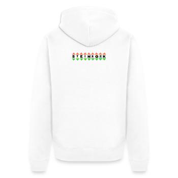 Tierkreiszeichen Horoskop Steinbock Galaxie Himmel - Unisex Premium Bio Zip Hoodie - Weiß - Hinten - Thijin (182cm)