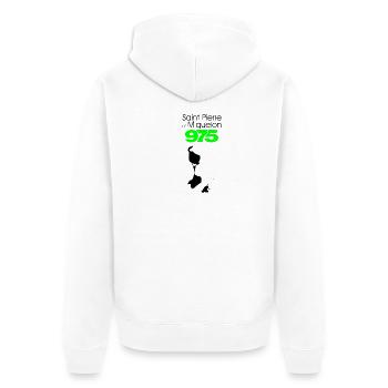 Saint-Pierre & Miquelon - Veste à capuche bio Premium Unisexe - blanc - Dos - Thijin (182cm)