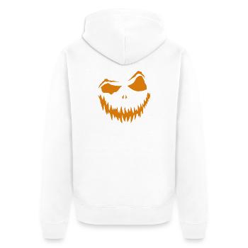 Grimace à la citrouille5 - Veste à capuche bio Premium Unisexe - blanc - Dos - Thijin (182cm)
