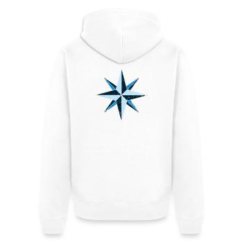 Boussole - Veste à capuche bio Premium Unisexe - blanc - Dos - Thijin (182cm)