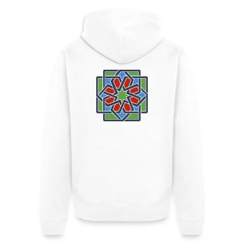 Andalusia 4 - Unisex Premium Organic Zip Hoodie - white - Back - Thijin (182cm)