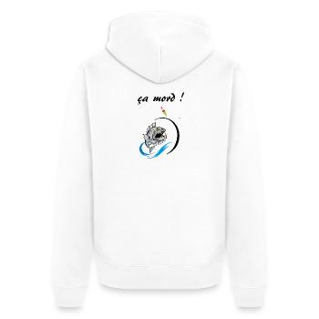 ça mord - Veste à capuche bio Premium Unisexe - blanc - Dos - Thijin (182cm)