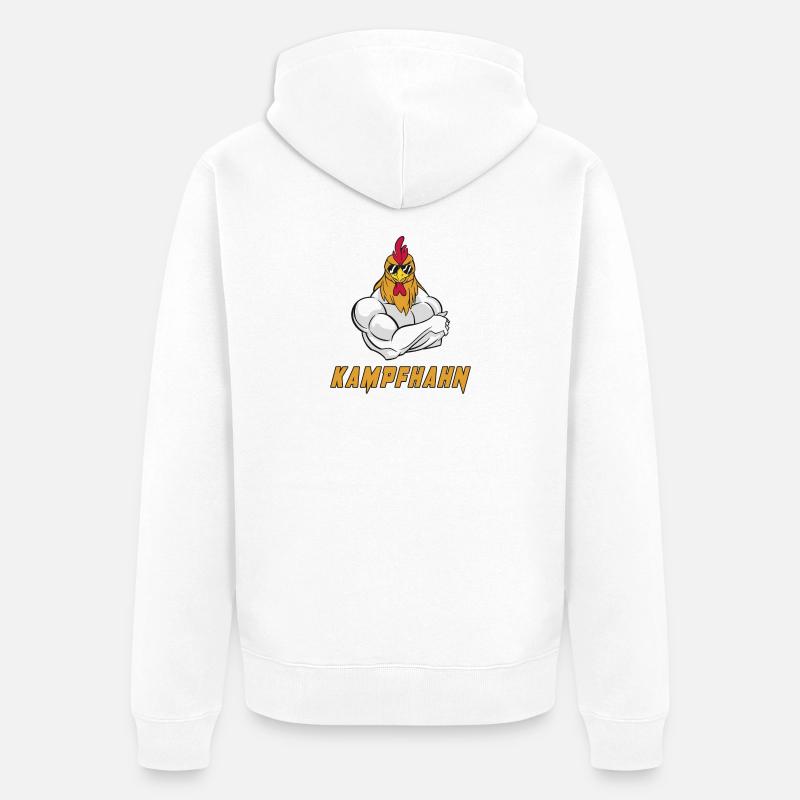 Conception de combat - Veste à capuche bio Premium Unisexe - blanc