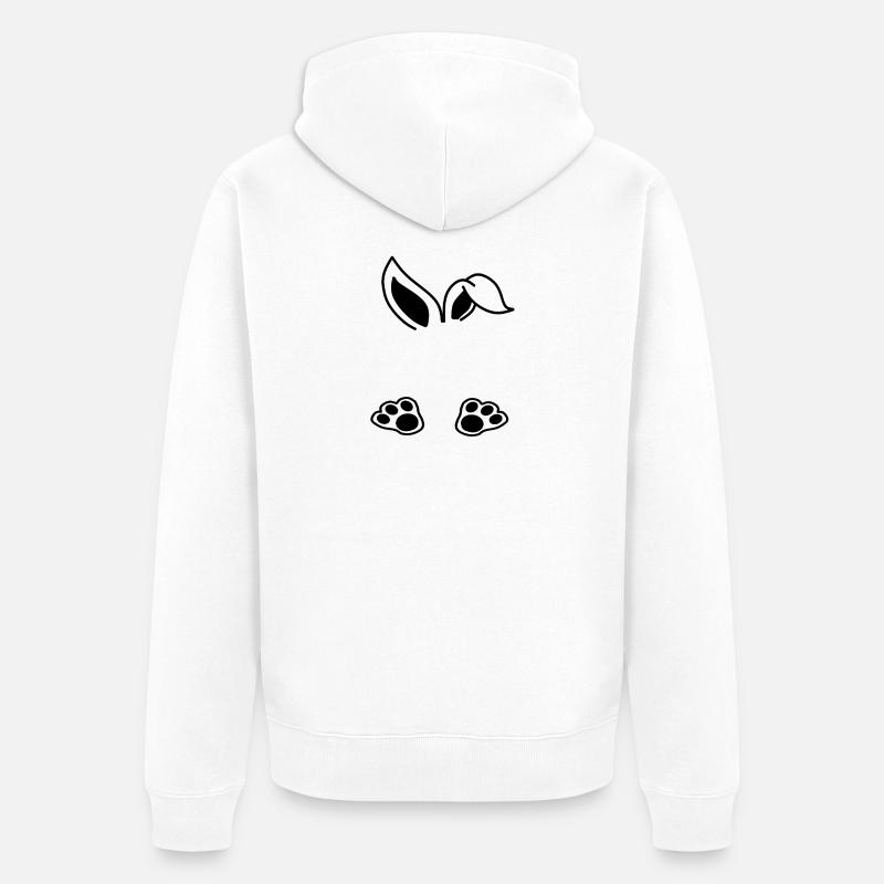 Rabbit - Veste à capuche bio Premium Unisexe - blanc
