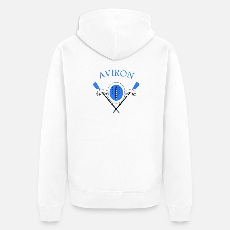 Aviron - Veste à capuche bio Premium Unisexe - blanc