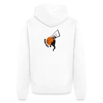 Basketball - Veste à capuche bio Premium Unisexe - blanc - Dos - Thijin (182cm)