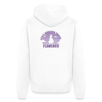 Flamenco Tänzerin Andalusien Tanz Geschenk - Unisex Premium Bio Zip Hoodie - Weiß - Hinten - Thijin (182cm)