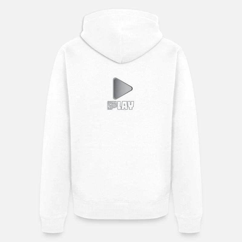 Play - Veste à capuche bio Premium Unisexe - blanc