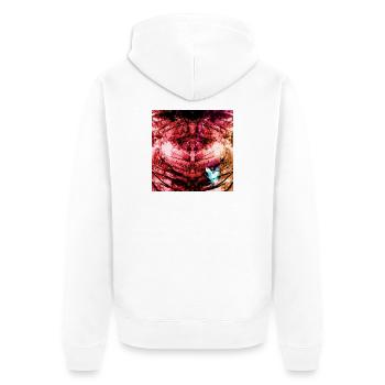 Red Forest Manala - Unisex Premium Bio Zip Hoodie - Weiß - Hinten - Thijin (182cm)