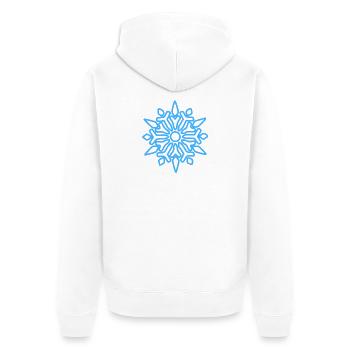 Christmas - Unisex Premium Organic Zip Hoodie - white - Back - Thijin (182cm)