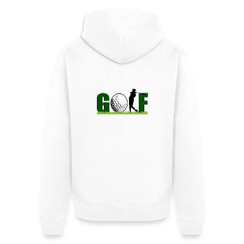 Golf - Veste à capuche bio Premium Unisexe - blanc - Dos - Thijin (182cm)
