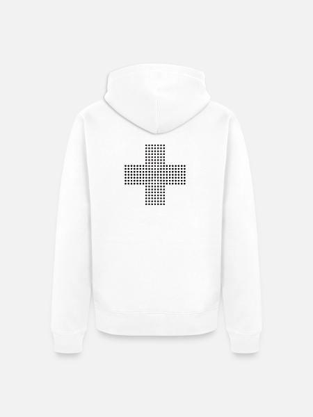 Kreuzpunkte - Unisex Premium Bio Zip Hoodie - Weiß