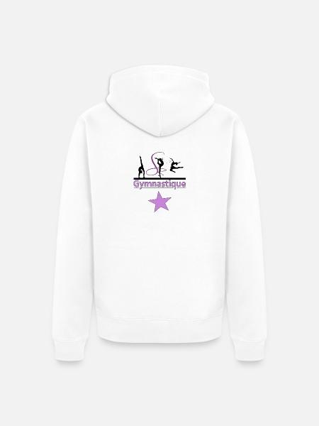Gymnastique - Veste à capuche bio Premium Unisexe - blanc
