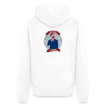 Mon de Noël - Veste à capuche bio Premium Unisexe - blanc - Dos - Thijin (182cm)