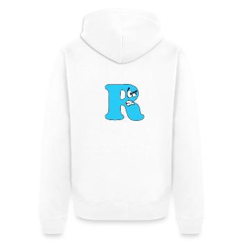 R - Veste à capuche bio Premium Unisexe - blanc - Dos - Thijin (182cm)