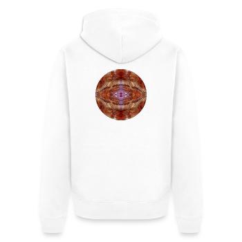 Nature Mandala Jordanie, Petra - Veste à capuche bio Premium Unisexe - blanc - Dos - Thijin (182cm)