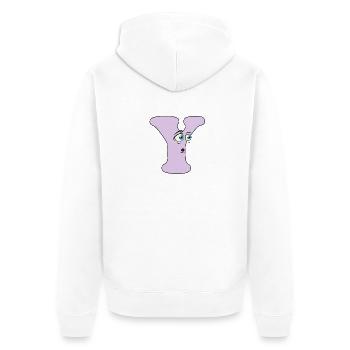 Y - Veste à capuche bio Premium Unisexe - blanc - Dos - Thijin (182cm)