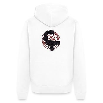Scorpio in the - Unisex Premium Organic Zip Hoodie - white - Back - Thijin (182cm)