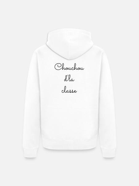 Chouchou d la classe - Veste à capuche bio Premium Unisexe - blanc