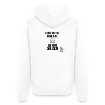 Venez du côté obscur, nous avons des blagues de papa - Veste à capuche bio Premium Unisexe - blanc - Dos - Thijin (182cm)