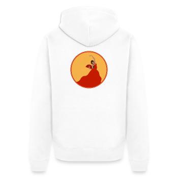 Danseur de flamenco 3 - Veste à capuche bio Premium Unisexe - blanc - Dos - Thijin (182cm)