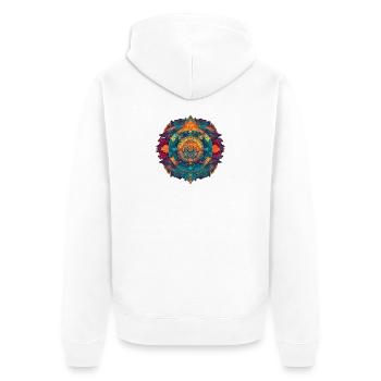 Mandala - Veste à capuche bio Premium Unisexe - blanc - Dos - Thijin (182cm)