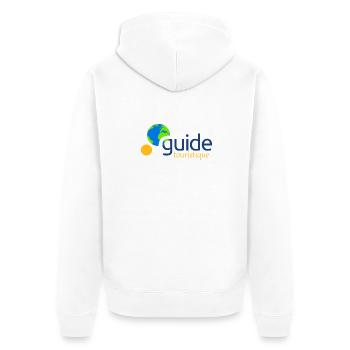 Guide touristique - Veste à capuche bio Premium Unisexe - blanc - Dos - Thijin (182cm)