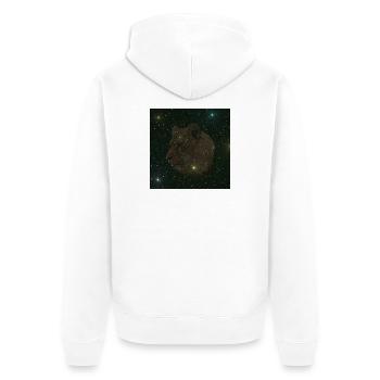 Raubkatzen liebhaber, Löwin Sternenmuster - Unisex Premium Bio Zip Hoodie - Weiß - Hinten - Thijin (182cm)