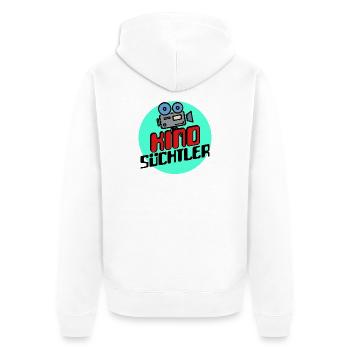 Kino Kinoabend Movies Film Schauen Statement - Unisex Premium Bio Zip Hoodie - Weiß - Hinten - Thijin (182cm)