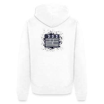 Cinéma Nuit Télévision Caméra Films Cineaste Films - Veste à capuche bio Premium Unisexe - blanc - Dos - Thijin (182cm)