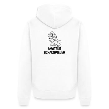 Schauspieler Statement Movies Filme Kino Nacht - Unisex Premium Bio Zip Hoodie - Weiß - Hinten - Thijin (182cm)