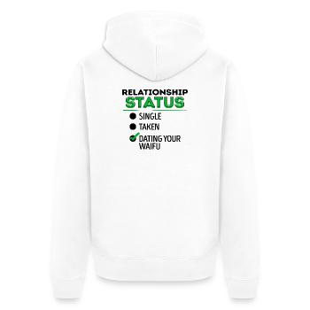 Anime Japanese Comic Animation Manga Déclaration - Veste à capuche bio Premium Unisexe - blanc - Dos - Thijin (182cm)