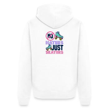 design de patins à roulettes - Veste à capuche bio Premium Unisexe - blanc - Dos - Thijin (182cm)