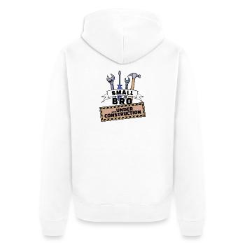 Cœur de frère Déclaration de Big Brother Bro Siblings - Veste à capuche bio Premium Unisexe - blanc - Dos - Thijin (182cm)