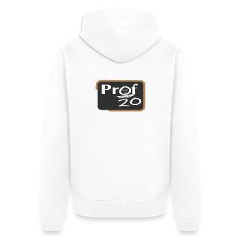 Lehrer - Unisex Premium Bio Zip Hoodie - Weiß - Hinten - Thijin (182cm)