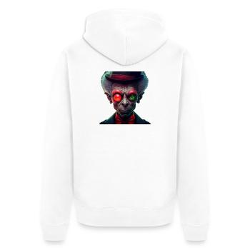 funky alien 04 - Veste à capuche bio Premium Unisexe - blanc - Dos - Thijin (182cm)