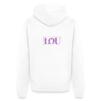 Lou - Veste à capuche bio Premium Unisexe - blanc - Dos - Thijin (182cm)